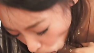 Treating a hot Chinese babe to hard cock
