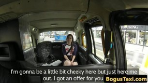 British whore cocksucks and rides taxi driver
