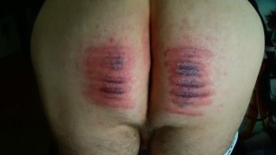 His first ever caning.