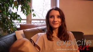 POV casting with a French girl. Anal