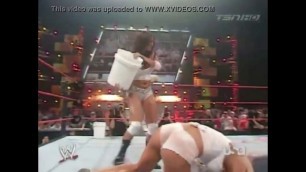 Torrie Wilson vs Candice Michelle. Wet n Wild match. Raw 2006.