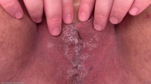Removing Superglue from my Pussy using Coconut Oil