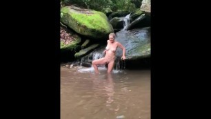 MILF Mommy Playing in the Woods