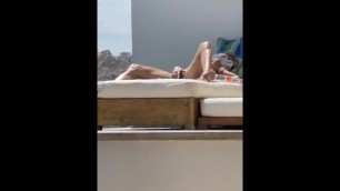 Major Orgasm while Enjoying the Sun