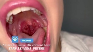 I let you Hang on my Uvula and Cum in my Mouth with your Tiny Cum before I Swallow you